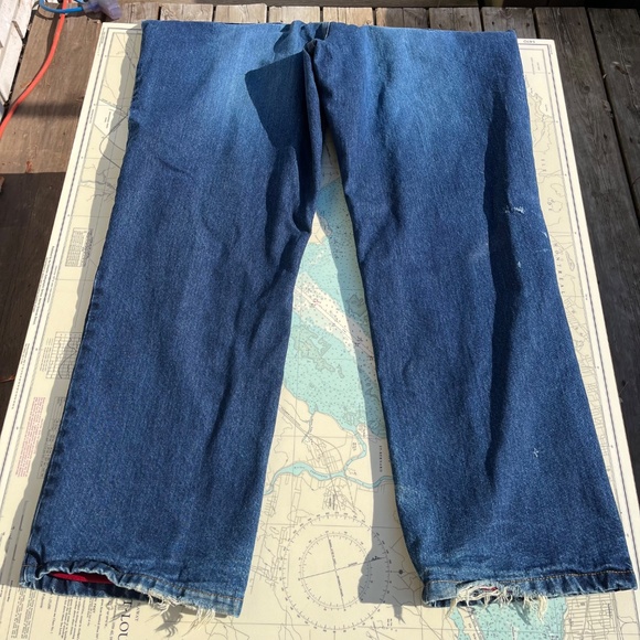 Nevada Dark Wash Fleece Lined Jeans 44 x 34 - Picture 3 of 9